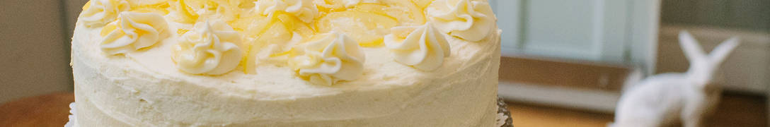 White Rabbit Lemon Cake
